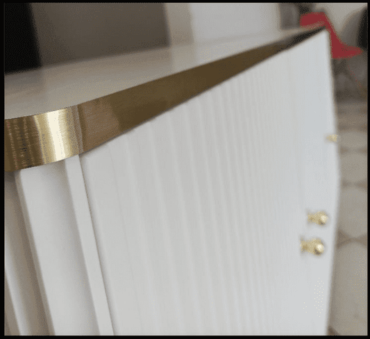 Maison White And Gold 3 Door Sideboard
